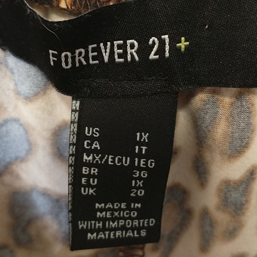 Forever 21 off the shoulder animal print dress - Picture 3 of 5